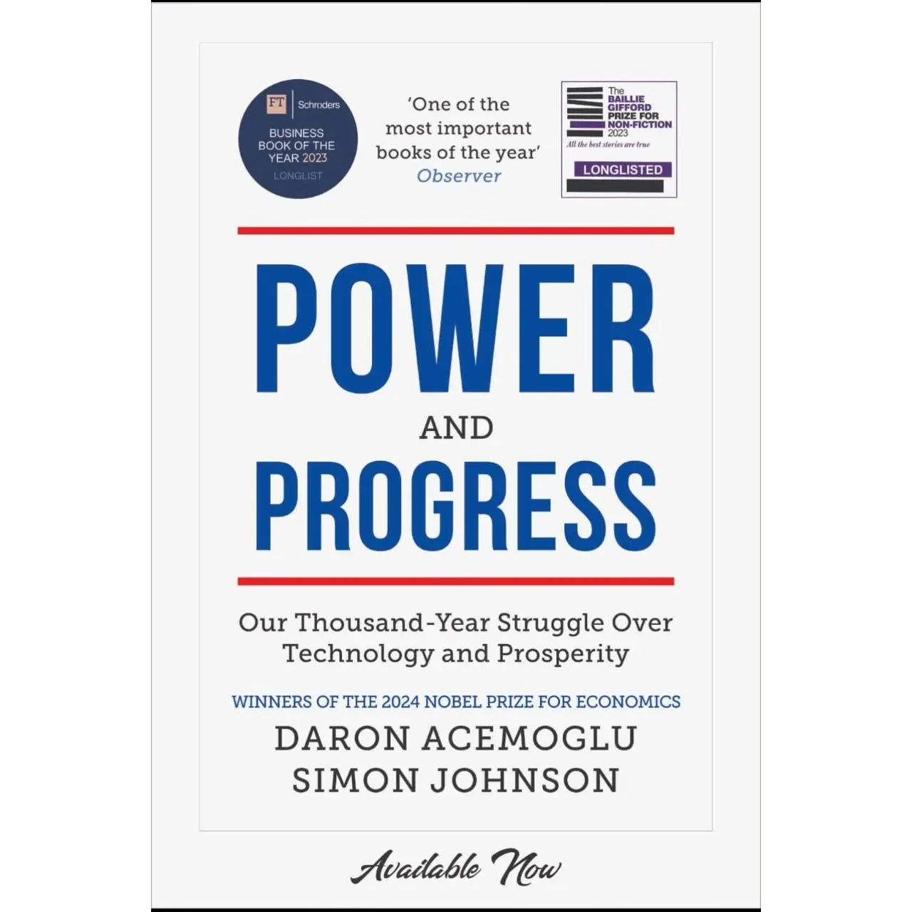Power and Progress: Our Thousand-Year Struggle Over Technology and Prosperity EnglishBookHouse